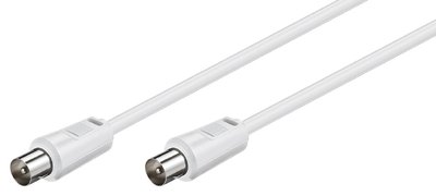 GOOBAY καλώδιο κεραίας αρσενικό 68147, <70dB, CCS, 2.5m, λευκό - Image 2