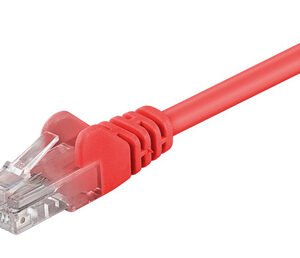 GOOBAY καλώδιο δικτύου 68344, CAT 5e U/UTP, CCA, 1m, κόκκινο
