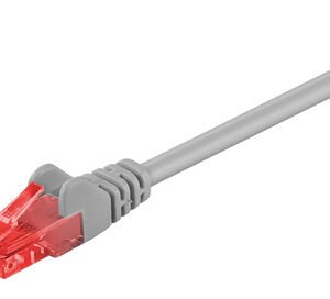 GOOBAY καλώδιο δικτύου 68439, CAT 6 U/UTP, CCA, 1m, γκρι