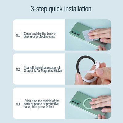 NILLKIN μαγνητικό ring SnapLink Air για smartphone, μπλε - Image 3