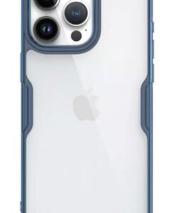 NILLKIN θήκη Nature Pro για iPhone 15 Pro Max, διάφανη-μπλε