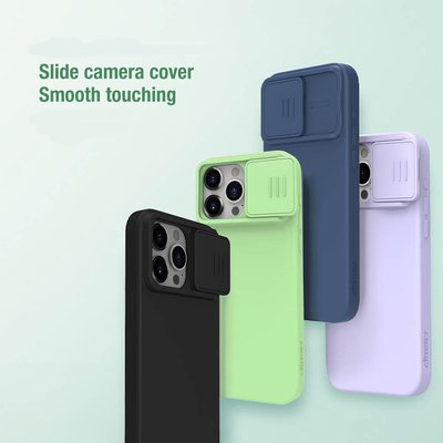NILLKIN θήκη CamShield Silky Silicone για iPhone 15 Pro, μαύρη - Image 2