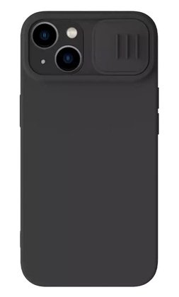 NILLKIN θήκη CamShield Silky Magnetic Silicone για iPhone 15 Plus, μαύρη