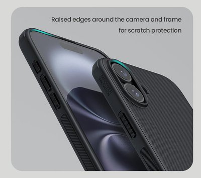 NILLKIN θήκη Super Frosted Shield Pro Magnetic για iPhone 16 Plus, μαύρη - Image 3