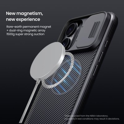 NILLKIN θήκη CamShield Pro Magnetic για iPhone 16 Plus, μαύρη - Image 5