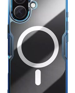 NILLKIN θήκη Nature TPU Pro Magnetic για iPhone 16, διάφανη-μπλε