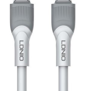 LDNIO καλώδιο USB-C σε USB-C LC601C, 100W PD, 1m, γκρι