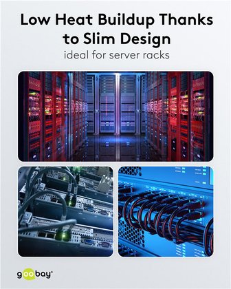 GOOBAY καλώδιο δικτύου 74343, CAT 8.1 U/FTP, slim, copper, 2000MHz, 0.15m, γκρι - Image 6