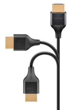 GOOBAY καλώδιο HDMI 75292 με Ethernet, slim, 4K/60Hz, 18 Gbps, 0.5m, μαύρο - Image 4