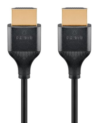 GOOBAY καλώδιο HDMI 75295 με Ethernet, slim, 4K/60Hz, 18 Gbps, 3m, μαύρο - Image 2
