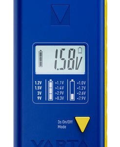 VARTA ψηφιακό tester μπαταρίας 75305 για 9V/AAA//AA/C/D/button cells