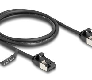 DELOCK καλώδιο δικτύου 80183, CAT 8.1 U/FTP, 40Gbps, 1m, μαύρο