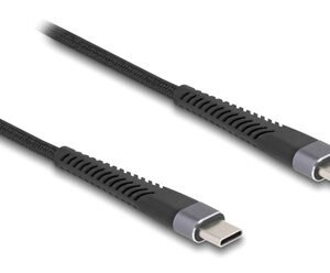 DELOCK καλώδιο USB-C 81125, 60W, 480Mbps, 2m, μαύρο