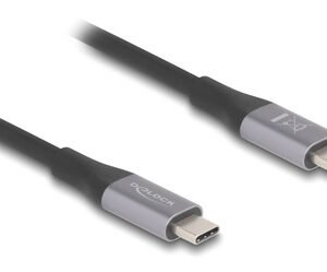 DELOCK καλώδιο USB-C 81192, 240W, 40 Gbps, 8K, 2m, E-Marker, μαύρο