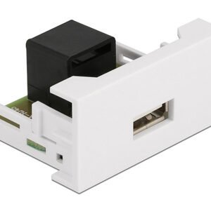 DELOCK module USB σε RJ45 Easy 45 81344, 22.5x45mm, λευκό