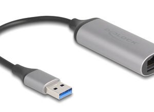 DELOCK αντάπτορας δικτύου 81571, USB, 5Gbps Ethernet, ασημί