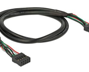 DELOCK καλώδιο USB 2.0 10-pin 2.54mm 82437, 480 Mbps, 50cm