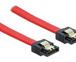 DELOCK καλώδιο SATA 82678, 6Gb/s, 70cm, κόκκινο