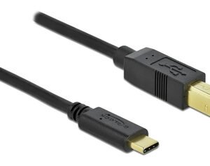 DELOCK καλώδιο USB-C σε USB Type B 83666, 480Mbps, 3m, μαύρο