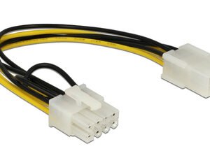 DELOCK καλώδιο PCI Express 6-pin σε PCI Express 8-pin 83775, 20cm