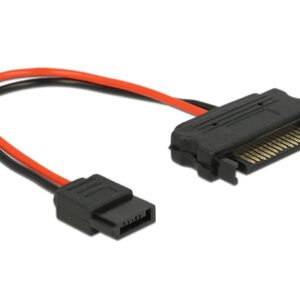 DELOCK καλώδιο SATA 15pin σε SATA 6pin 84873, 10cm