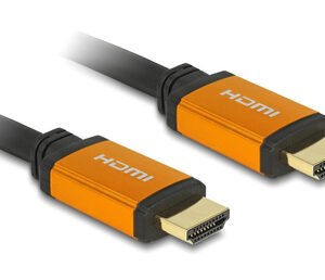 DELOCK καλώδιο HDMI 85727, 8K/60Hz, 48 Gbps, eARC, HDR, 1m, μαύρο