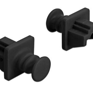 DELOCK κάλυμμα προστασίας για θύρα RJ45 86176, μαύρο, 10τμχ