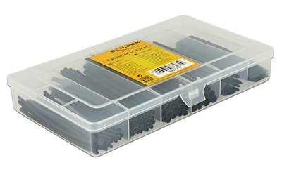 DELOCK σετ θερμοσυστελλόμενων μονωτικών 86271, 2:1, μαύρα, 100τμχ - Image 2