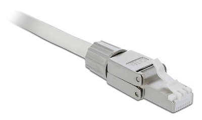 DELOCK βύσμα RJ45 CAT 6A STP 86477, tool-free, ασημί - Image 2