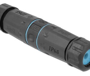 DELOCK αδιάβροχος αμφίδρομος σύνδεσμος RJ45 Cat.6A 86693, μπλε