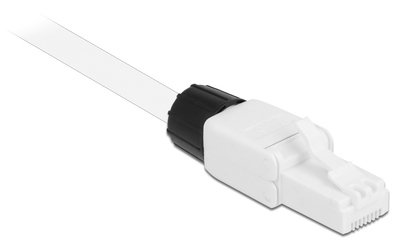 DELOCK βύσμα RJ45 CAT 6 UTP 86977, tool-free, λευκό - Image 3