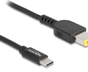 DELOCK καλώδιο τροφοδοσίας 87970, USB-C σε Lenovo 11x4.5mm, 1.5m, μαύρο