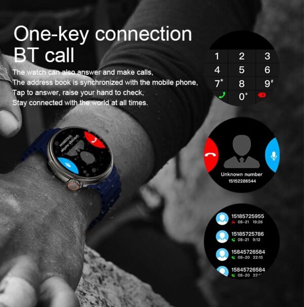 Smartwatch - Z78 UItra - 880266 - Black - Image 5