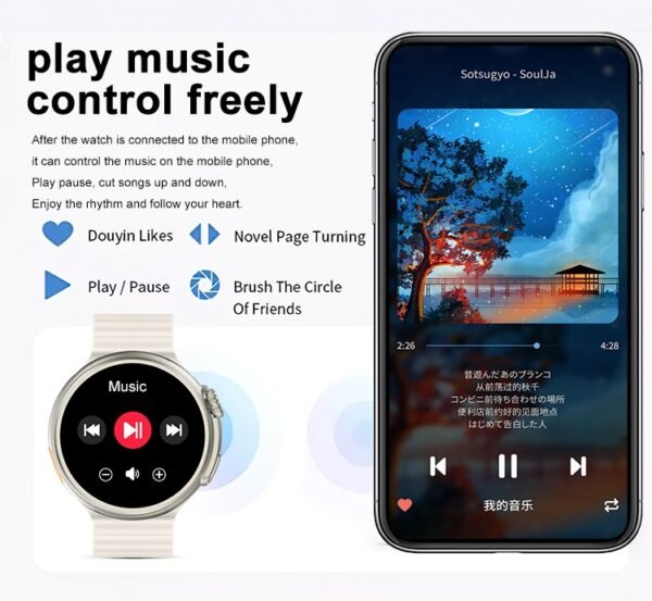 Smartwatch - Z78 UItra - 880266 - Black - Image 3