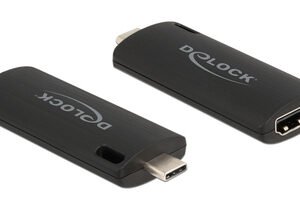DELOCK video capture 88309, HDMI/USB-C σύνδεση, 4K/30Hz, μαύρο