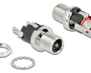 DELOCK σύνδεσμος DC 5.5 x 2.1mm 90056, bulkhead, θηλυκός