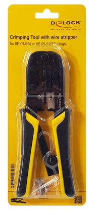 DELOCK εργαλείο πτύχωσης με απογυμνωτή καλωδίων RJ45/12/11 90520, 8+6P - Image 5