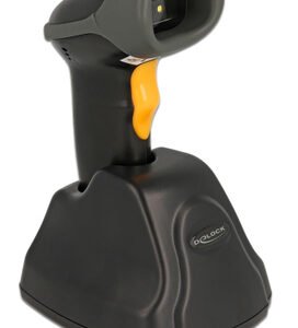 DELOCK barcode scanner 90550, 1D & 2D, ασύρματο, με βάση φόρτισης, μαύρο