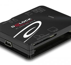 DELOCK card reader 91007 για Micro SD/SD/CF/MS/xD/M2, μαύρο