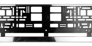MOJE AUTO πλαίσιο πινακίδας αυτοκινήτου 93-036, 17.5x1.4x52.6cm, μαύρο
