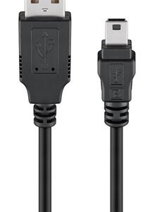GOOBAY καλώδιο USB σε USB Mini 93229, 480Mbps, 0.3m, μαύρο