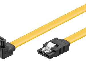 GOOBAY καλώδιο SATA 95018, γωνιακό, 6Gbps, 0.3m, κίτρινο