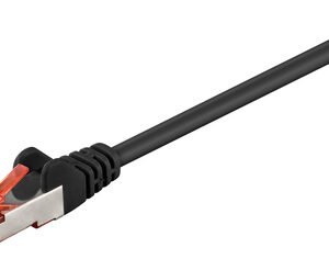 GOOBAY καλώδιο δικτύου 95488, CAT 6 S/FTP (PiMF), CCA, 10m, μαύρο