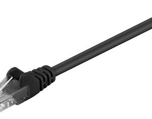 GOOBAY καλώδιο δικτύου 95562, CAT 5e U/UTP, CCA, PVC, 1.5m, μαύρο