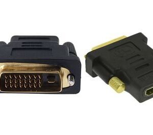 POWERTECH αντάπτορας HDMI θηλυκό σε DVI 24+1 αρσενικό ADA-H003, μαύρος
