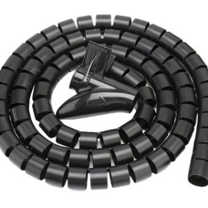 Δεματικό καλωδίων AG873, πλαστικό, Φ20mm, 2m, μαύρο