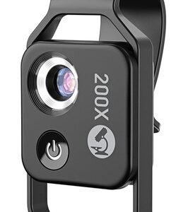 APEXEL φακός μικροσκόπιο APL-MS002 για smartphone κάμερα, 200x zoom, LED