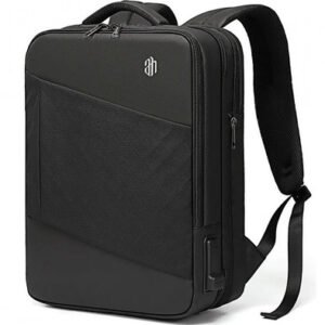 ARCTIC HUNTER τσάντα πλάτης B00345 με θήκη laptop 15.6", USB, 19-32L, μαύρη