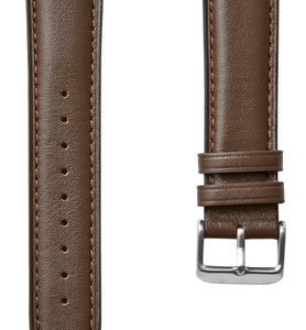 Λουράκι ρολογιού BAND-008-BR, 22mm, δερμάτινο, καφέ