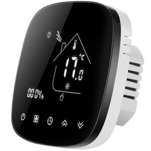 Smart θερμοστάτης πετρελαίου BHT-001-GBLW, WiFi, χωνευτός, μαύρος